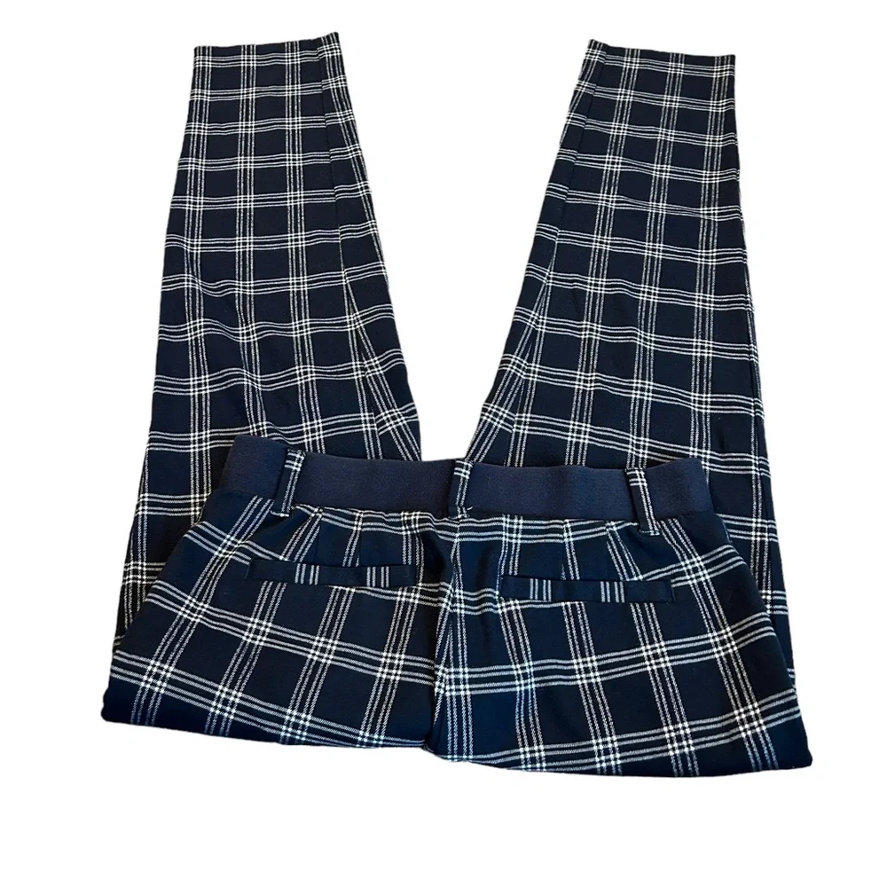 LANDS’ END plaid pants
